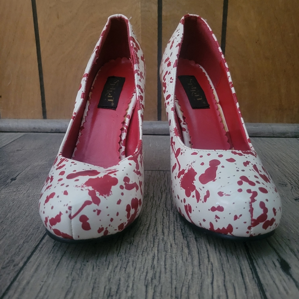 Blood splatter heels
